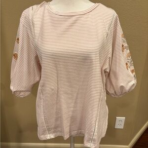 Striped Pink Women's Top